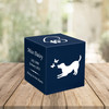 Dog with Butterflies Pet Stonewood Cube Cremation Urn