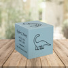 Dinosaur Baby Infant Child Stonewood Cube Cremation Urn