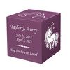 Unicorn Baby Infant Child Stonewood Cube Cremation Urn