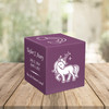 Unicorn Baby Infant Child Stonewood Cube Cremation Urn