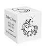 Unicorn Baby Infant Child Stonewood Cube Cremation Urn