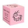 Unicorn Baby Infant Child Stonewood Cube Cremation Urn