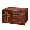 Mitered Cross Winston Wood Cremation Urn