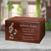 Music Notes Winston Wood Cremation Urn