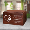 Paw on Heart Pet Winston Cremation Urn