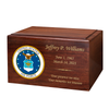 Air Force Color Emblem Winston Wood Cremation Urn