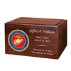 Marine Corps Color Emblem Winston Wood Cremation Urn