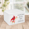 Cardinal Watercolor Stonewood Cremation Urn