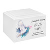 Flying Dove Watercolor Stonewood Cremation Urn