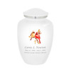 Two Cardinals Watercolor Cremation Urn
