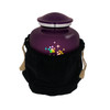 Rainbow Sparkle Paws Watercolor Pet Cremation Urn