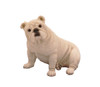 White Bulldog Dog Urn - 1443