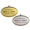 Oval Cremation Urn Pendant - 2 Color Choices - Wholesale Only