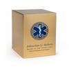 EMT Hero Medallion Bronze Snap Top Cremation Urn