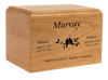 Craftsman Cherry Wood Companion Cremation Urn
