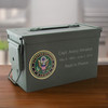 Army Green Emblem Ammo Can .50 Cal Cremation Urn