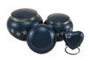 Paw Print Odyssey Moonlight Blue Classic Vase Style Pet Cremation Urn - Case Quantity