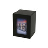 Photo Black Finish MDF Wood Cremation Urn - Case Quantity