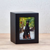 Photo Black Finish MDF Wood Cremation Urn - Case Quantity