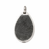 Tear Drop Custom Fingerprint Memorial Jewelry Necklace