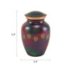Paw Print Raku Classic Vase Style Pet Cremation Urn
