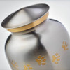 Paw Print Pewter Classic Vase Style Pet Cremation Urn