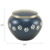 Paw Print Odyssey Moonlight Blue Classic Vase Style Pet Cremation Urn