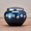 Paw Print Odyssey Moonlight Blue Classic Vase Style Pet Cremation Urn