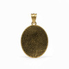 Oval Custom Fingerprint Memorial Jewelry Necklace