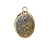 Oval Custom Fingerprint Memorial Jewelry Necklace