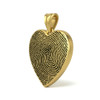 Heart Custom Fingerprint Memorial Jewelry Necklace