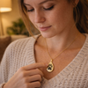 Tear Drop Custom Paw Print / Nose Print Pet Memorial Necklace