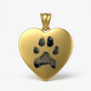 Heart Custom Paw Print / Nose Print Pet Memorial Necklace