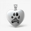 Heart Custom Paw Print / Nose Print Pet Memorial Necklace