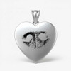 Heart Custom Paw Print / Nose Print Pet Memorial Necklace