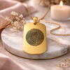 Dog Tag Custom Fingerprint Memorial Jewelry Necklace