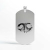Dog Tag Custom Paw Print / Nose Print Pet Memorial Necklace