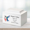 Hummingbird Watercolor Classic Cultured Marble Cremation Urn