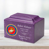 Marine Corps Classic Cultured Marble Cremation Urn