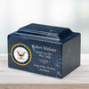 Navy Classic Cultured Marble Cremation Urn