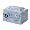 Footprints in Heart Baby Infant Child Classic Cultured Marble Cremation Urn