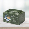 Teddy Bear Moon Baby Infant Child Watercolor Classic Cultured Marble Cremation Urn