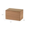 Alder Wood Natural Veneer Urn - Case Quantity