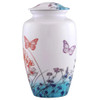 Butterflies in the Field Hand-Painted Cremation Urn