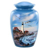 Portland Head Lighthouse Hand-Painted Cremation Urn