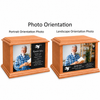 Custom Photo Eternal Reflections Solid Cherry Wood Cremation Urn