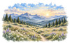 Mountain Meadow Stonewood Cremation Urn