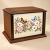 Butterfly Garden Eternal Reflections Wood Cremation Urn