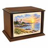 Lighthouse Sunset Eternal Reflections Wood Cremation Urn