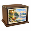 Sunrise Canoe Eternal Reflections Wood Cremation Urn